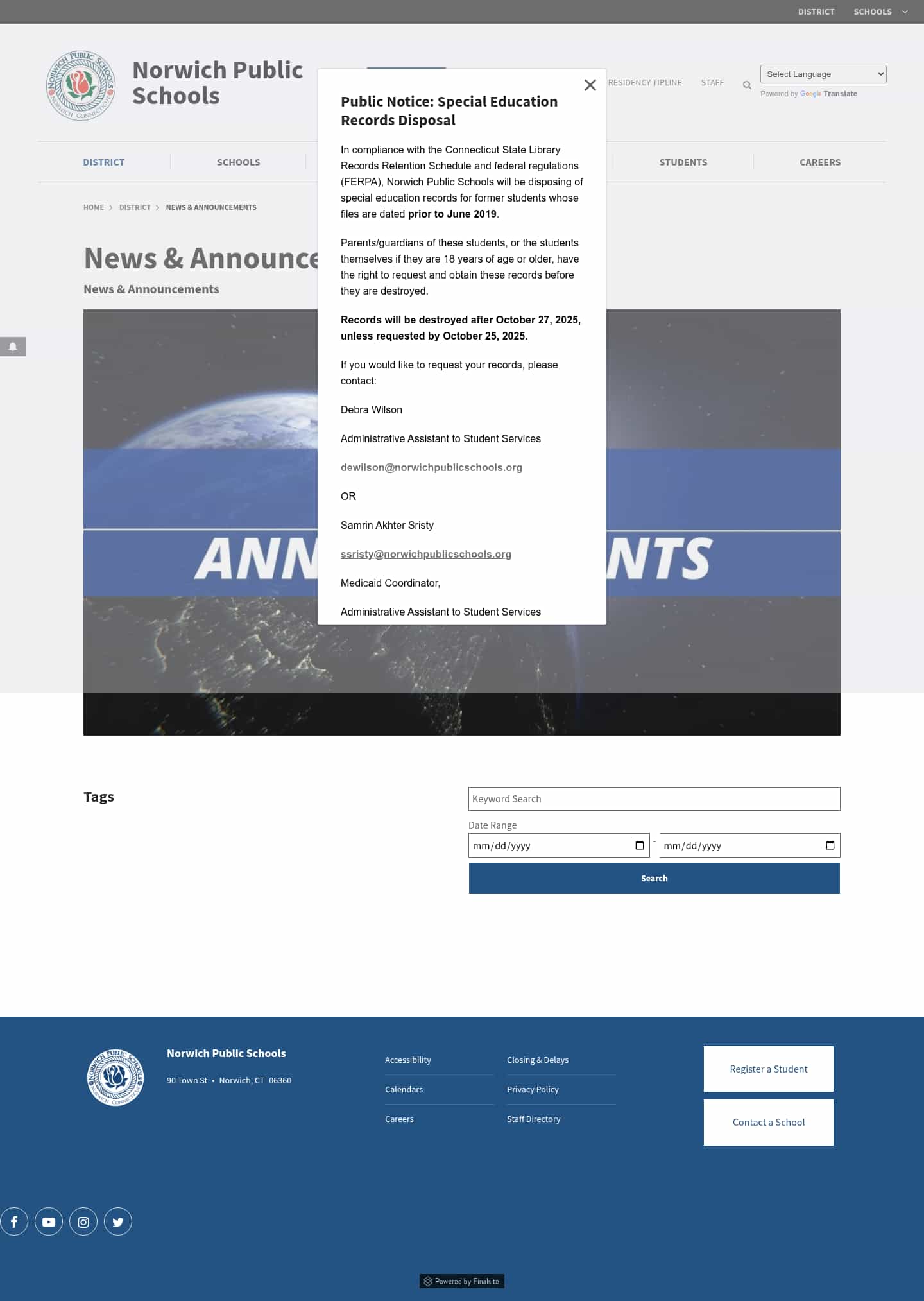 Latest website image capture