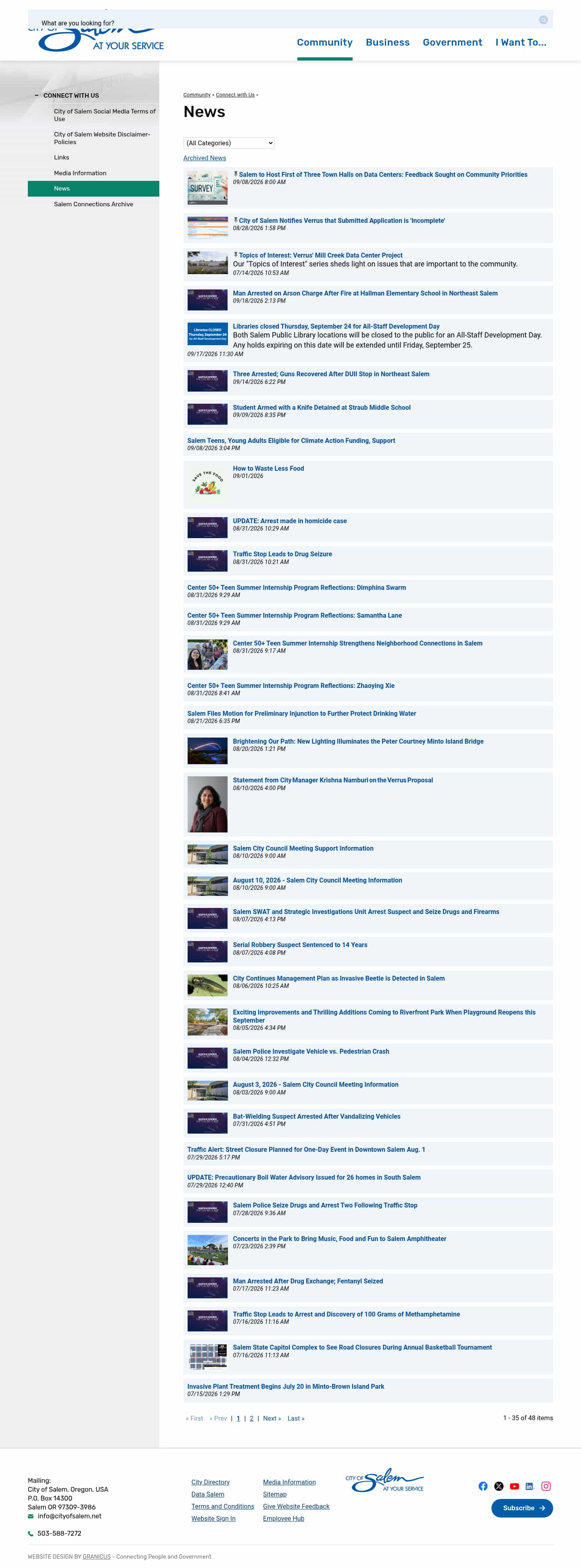 Latest website image capture