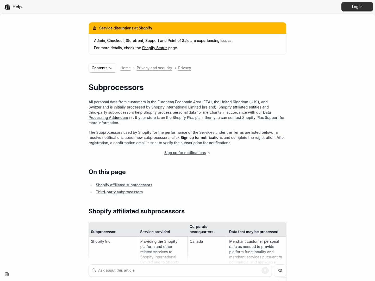Latest website image capture