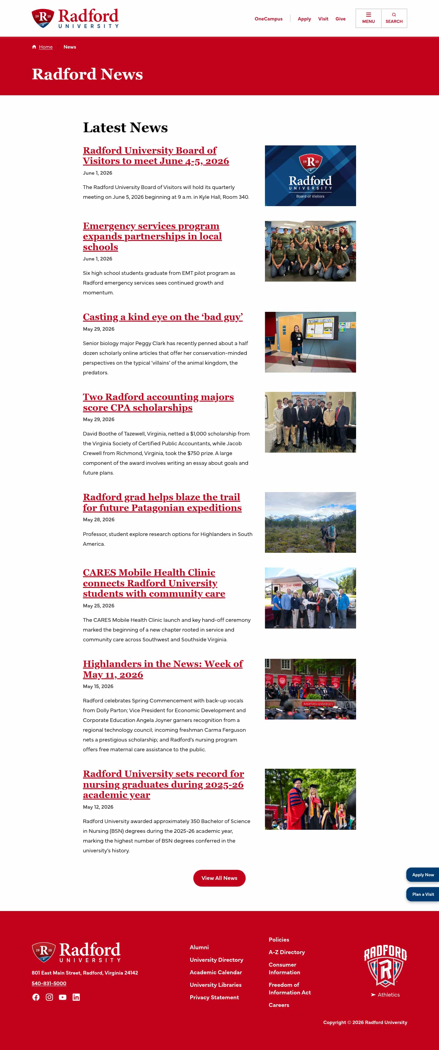 Latest website image capture