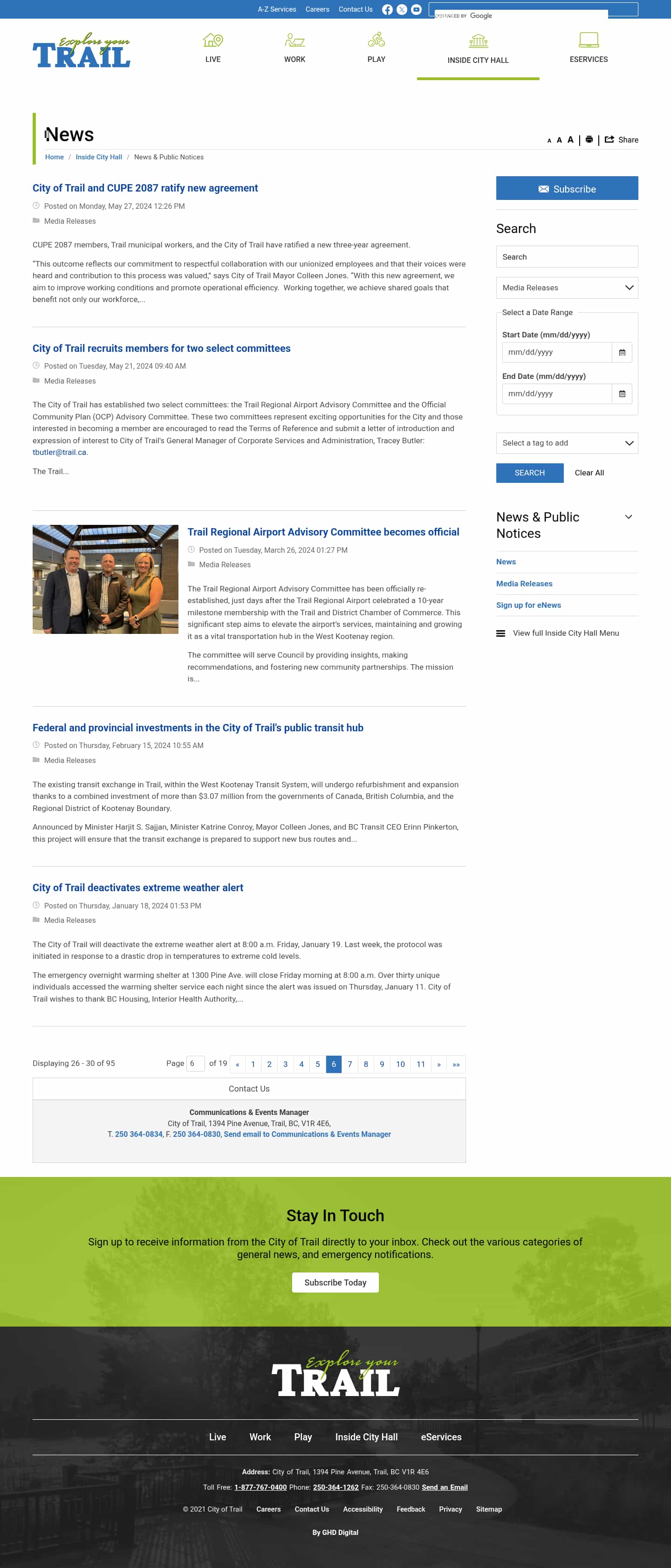 Latest website image capture