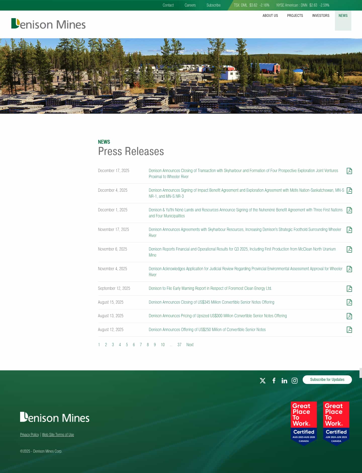 Latest website image capture