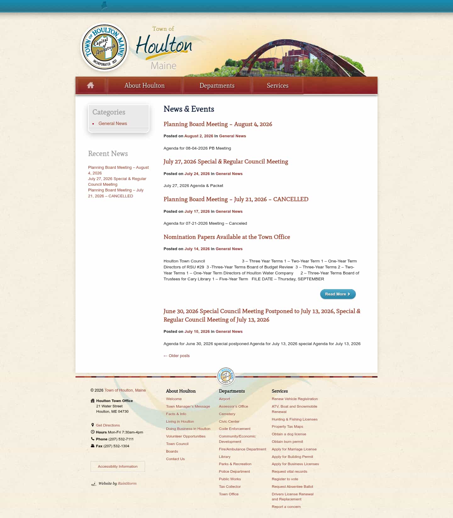 Latest website image capture